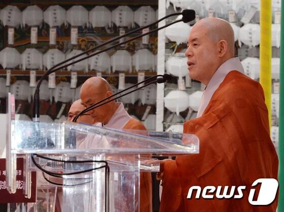 본문 이미지 - 조계종 전 총무원장 자승 스님./뉴스1 ⓒ News1 박세연 기자
