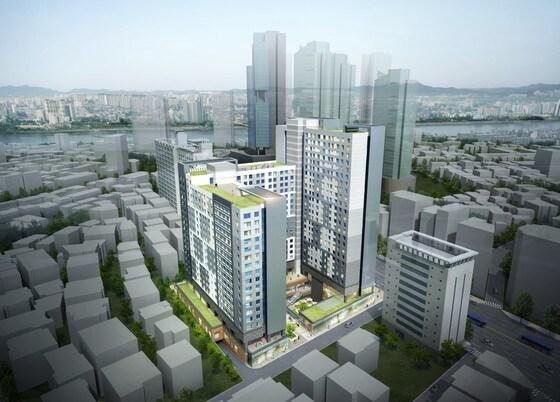 본문 이미지 - 합정역 청년주택 조감도(제공=서울시)ⓒ News1