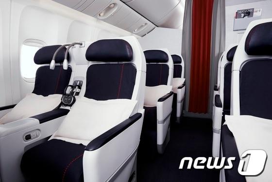 본문 이미지 - 에어프랑스의 프리미엄 이코노미 좌석.ⓒ News1