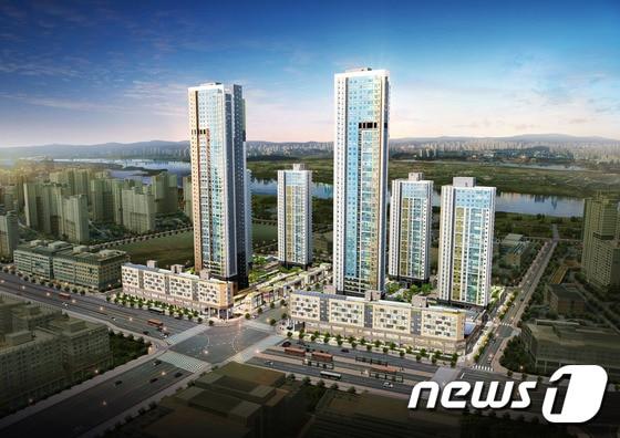 본문 이미지 - 힐스테이트 세종 리버파크 야경 투시도.ⓒ News1