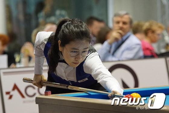 본문 이미지 - 이미래(21·경기연맹)가 3쿠션 세계선수권에서 2년 연속 준우승을 차지했다. (대한당구연맹 제공) ⓒ News1