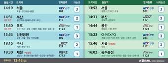 본문 이미지 - 새로운 디자인의 안내전광판/코레일 제공ⓒ News1