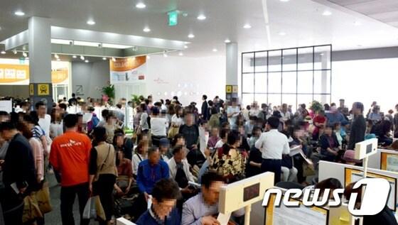 본문 이미지 - 서울의 한 모델하우스 현장ⓒ News1