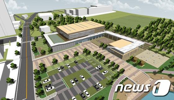 본문 이미지 - 완주군 이서 혁신도시에 조성된 문화체육센터와 청소년 문화의 집 조감도../뉴스1ⓒ News1