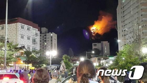 본문 이미지 - 수락산 산불현장(독자제공)ⓒ News1