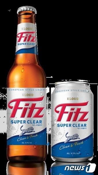 본문 이미지 - 롯데주류가 출시한 라거 맥주 ‘피츠 수퍼클리어(Fitz Super Clear)'. ⓒ News1