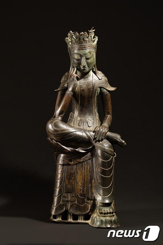 본문 이미지 - 국보 제78호 금동반가사유상 . 국립중앙박물관 제공 ⓒ News1