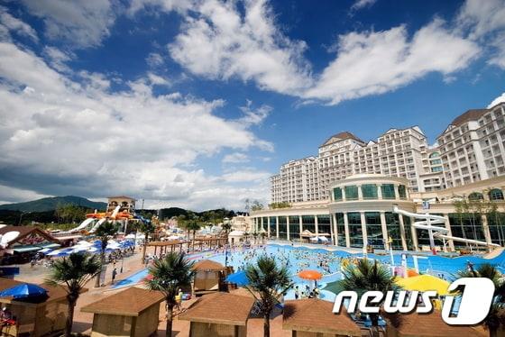 본문 이미지 - 충남 천안에 위치한 테딘리조트 전경. ⓒ News1