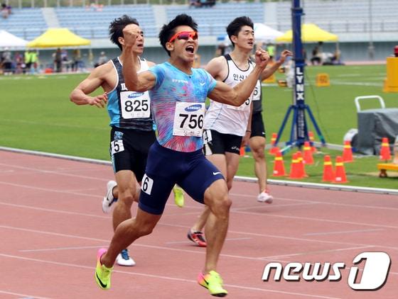 본문 이미지 - 한국 단거리의 간판 김국영.(대한육상연맹 제공) /뉴스1 DBⓒ News1 신웅수 기자