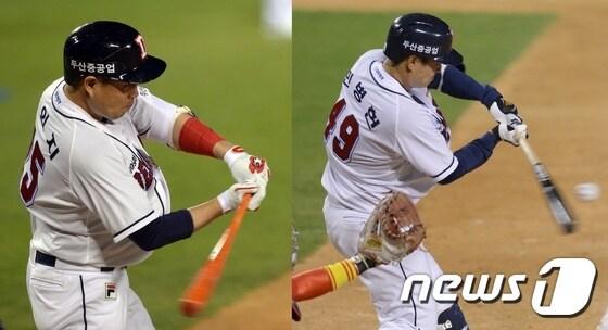 본문 이미지 - 두산 베어스의 주전 포수 양의지와 외야수 민병헌이 부상으로 올스타전에 불참한다. /뉴스1 DB ⓒ News1