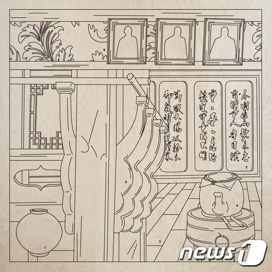 본문 이미지 - 홍은주, Merge 1_ ~1974 (1~6), 1050mm x 1050 mm, Silkscreen on birch plywood (서울시립미술관 제공) ⓒ News1