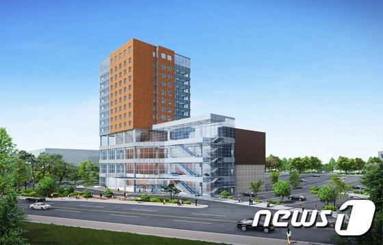본문 이미지 - 익산시 영등동 국가산단 귀금속2단지에 들어설 호텔컨벤션 조감도.ⓒ News1