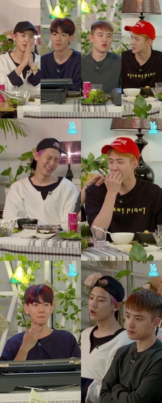 본문 이미지 - V라이브 엑소 같이 먹어요 ⓒ News1