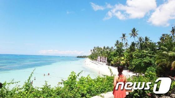 본문 이미지 - 보홀의 알로나 해변. 임유정 독자 제공.ⓒ News1