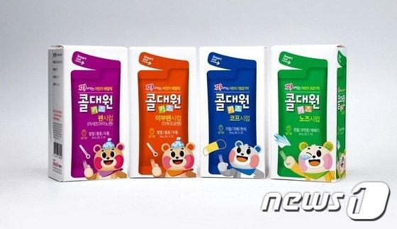 본문 이미지 - 대원제약이 출시한 짜먹는 어린이용 감기약과 해열제 4종 신제품.ⓒ News1