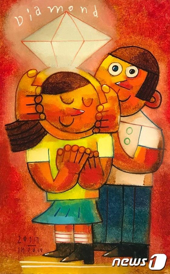 본문 이미지 - Diamond_Oil on canvas_33.4x53cm_2017 (이하 선화랑 제공) ⓒ News1