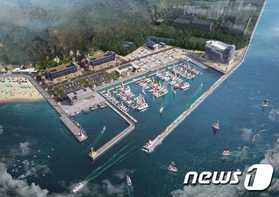 본문 이미지 - 당진 왜목마리나 조감도/자료=해양수산부ⓒ News1