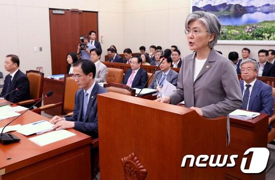 본문 이미지 - 강경화 외교부 장관/뉴스1 ⓒ News1 박정호 기자