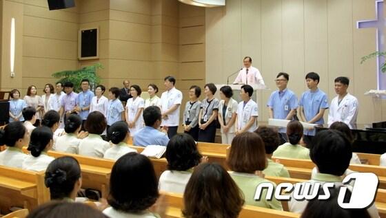 본문 이미지 - 예수병원 의료봉사단.(예수병원 제공)ⓒ News1