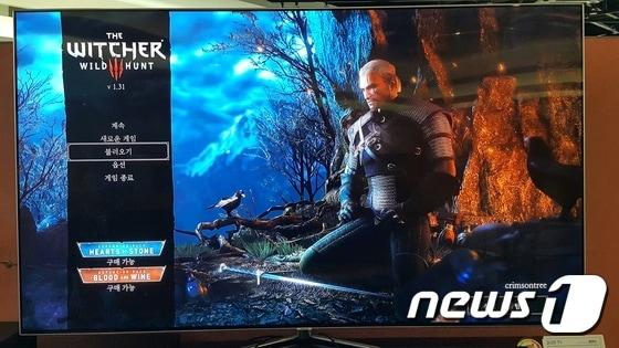 본문 이미지 - '삼성 QLED TV'에서 '스팀링크 애플리케이션'을 통해 '스팀'의 한 게임을 실행한 화면. ⓒ News1