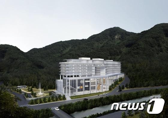 본문 이미지 - 전북 정읍시의 숙원사업인 내장산 관광호텔 건립이 본격화될 전망이다. 호텔 조감도. ⓒ News1