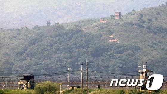 본문 이미지 - 3일 오후 경기 파주시 접경지역.2017.9.3/뉴스1 ⓒ News1 황기선 기자