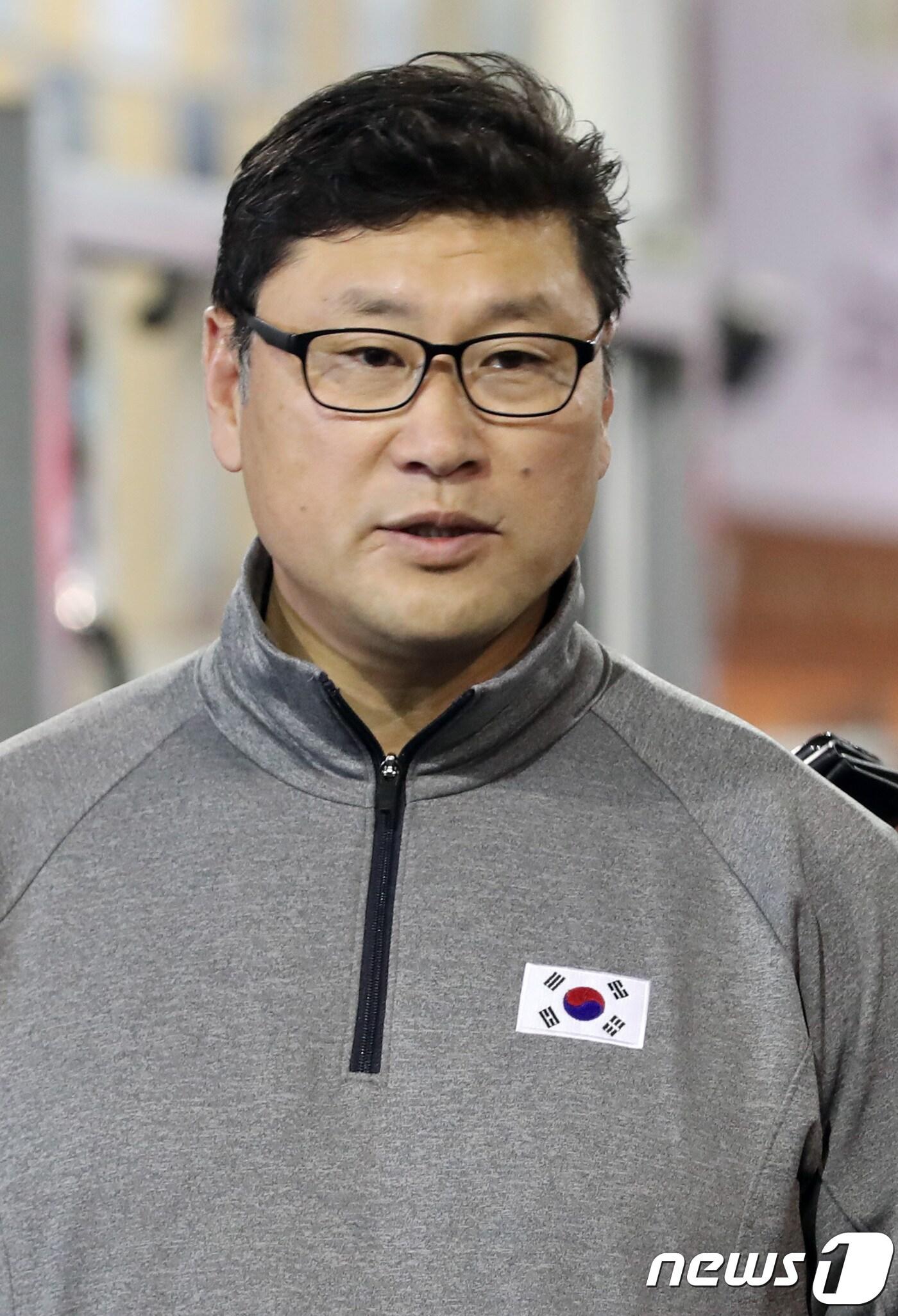 본문 이미지 - 남자 아이스하키 국가대표 백지선 감독. 2018.1.10/뉴스1 ⓒ News1 이재명 기자