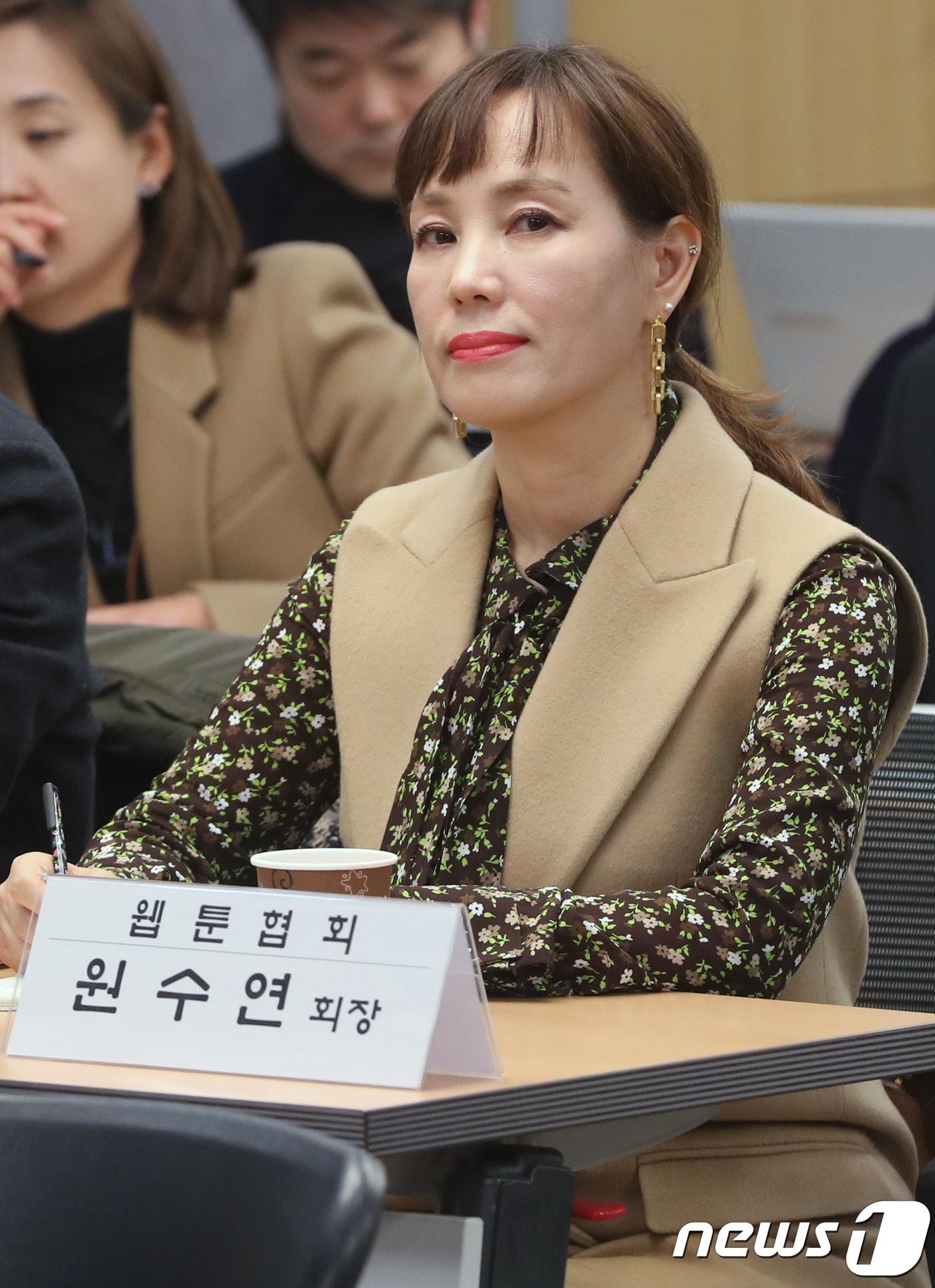 본문 이미지 - 원수연 웹툰협회 회장. 뉴스1 ⓒ News1 박정호 기자