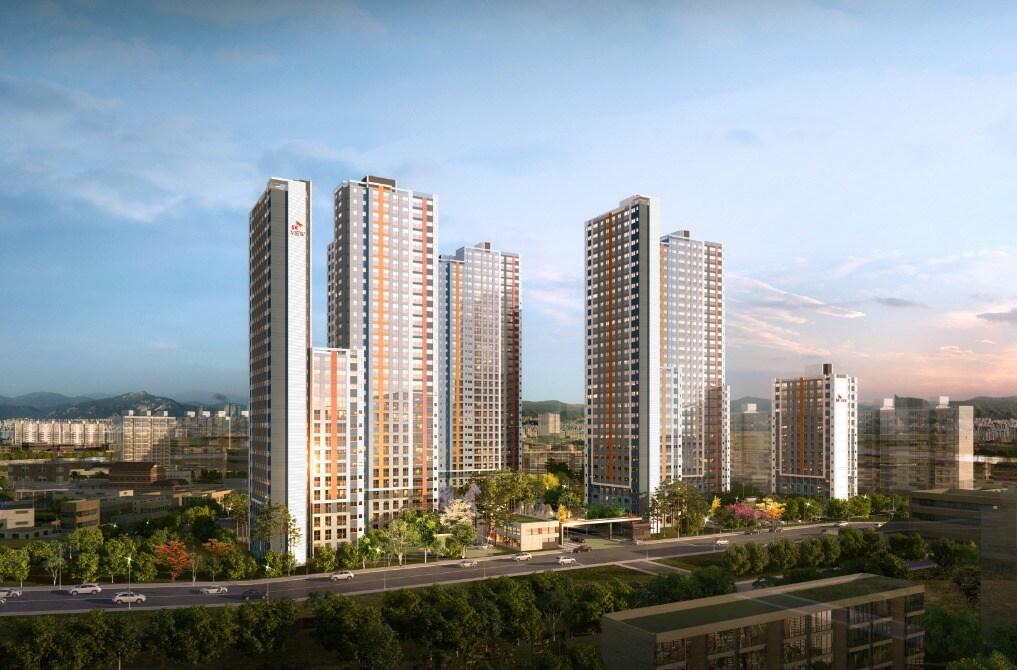 본문 이미지 - 대전 '중촌동 1구역 주택재건축 정비사업' 투시도/자료제공=SK건설ⓒ News1