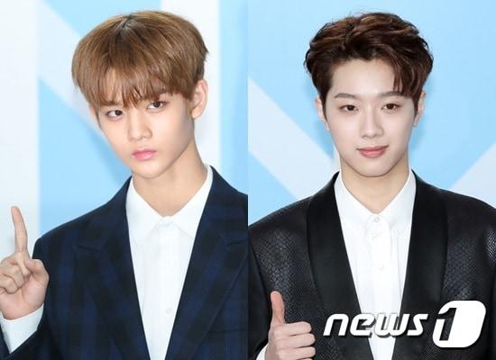 본문 이미지 - 워너원 배진영과 라이관린ⓒ News1