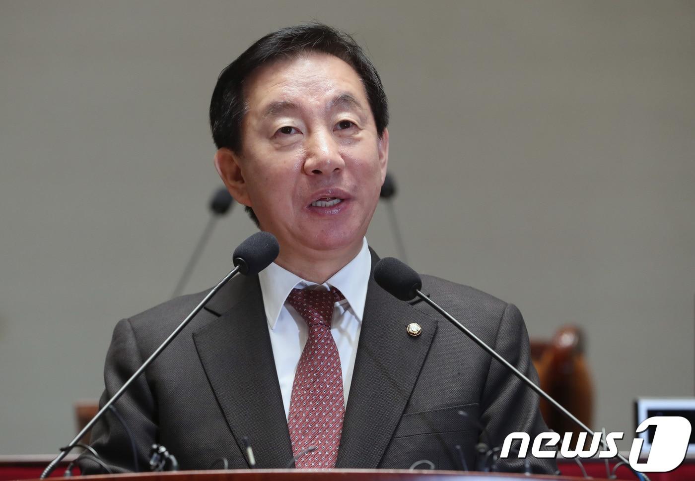본문 이미지 - 김성태 자유한국당 원내대표. 뉴스1 ⓒ News1 박정호 기자