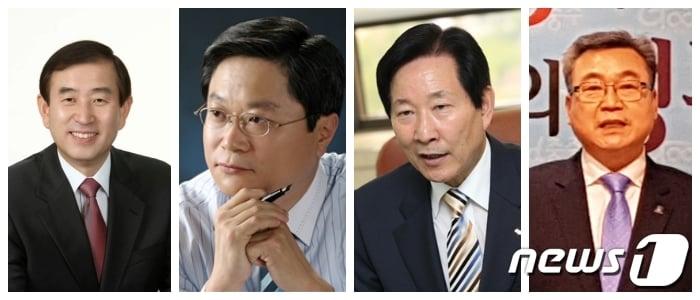 본문 이미지 - 6·13 지방선거 충주시장 선거 출마 후보군. 사진 왼쪽부터 조길형 현 충주시장, 전영상 전 건국대 행정학과 교수, 우건도 전 충주시장.  권혁중 전 국립중앙박물관 고객지원팀장.ⓒ News1