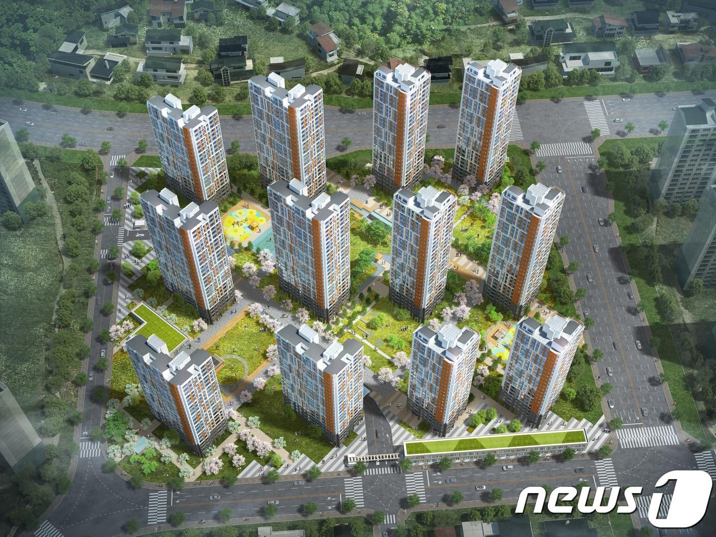 본문 이미지 - 대전 도안교원에듀타운 조감도.ⓒ News1