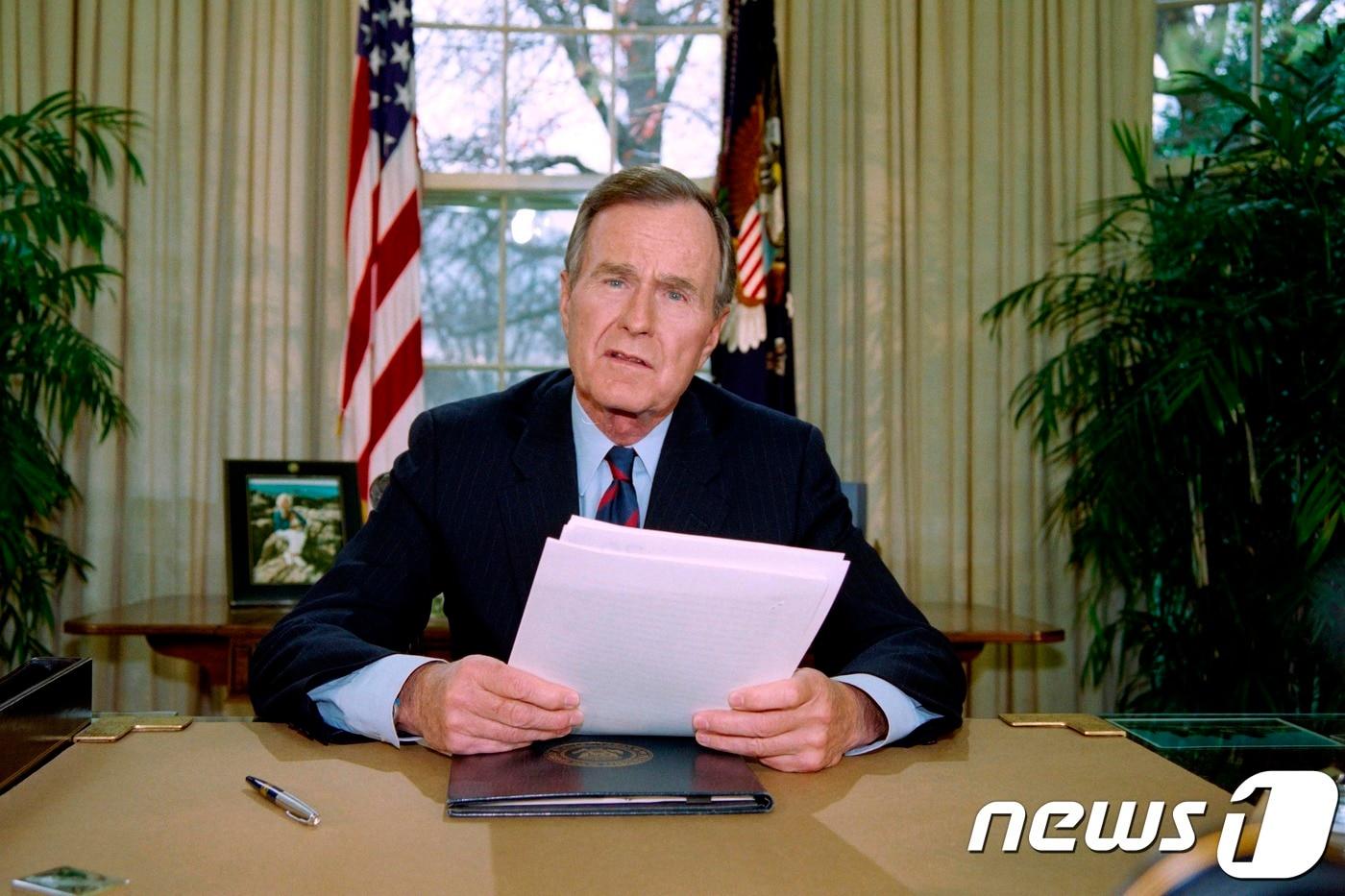 조지 H.W. 부시 전 대통령. (자료사진) ⓒ AFP=뉴스1