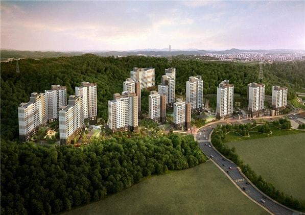 본문 이미지 - '판교 퍼스트힐 푸르지오' 조감도/자료제공=대우건설ⓒ News1