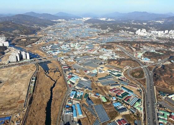 본문 이미지 - 1경기도 남양주 왕숙1지구 일대전경. 왕숙1지구는  2018.12.19/뉴스1 ⓒ News1 박세연 기자