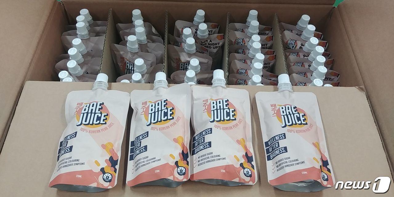 본문 이미지 - '나주 배즙' 10톤 분량 호주로 첫 해외 수출길. ⓒ News1