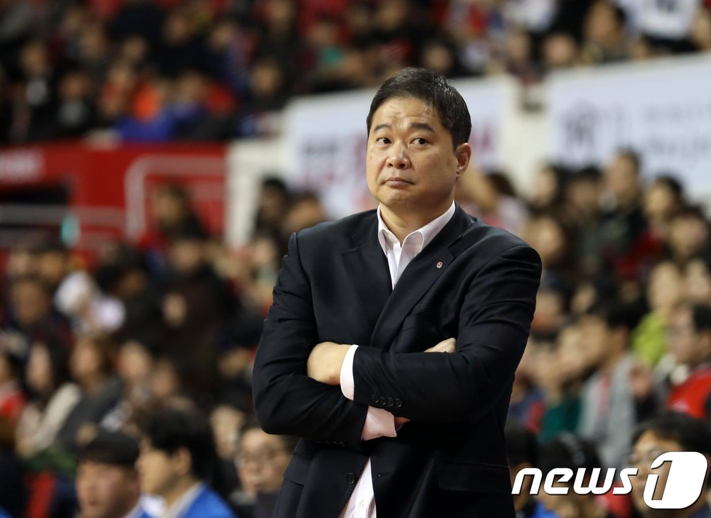본문 이미지 - 현주엽 휘문고 감독. /뉴스1 ⓒ News1 조민주 기자