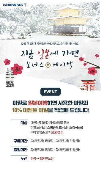 본문 이미지 - 대한항공 일본노선 프로모션. (대한항공 제공)ⓒ News1