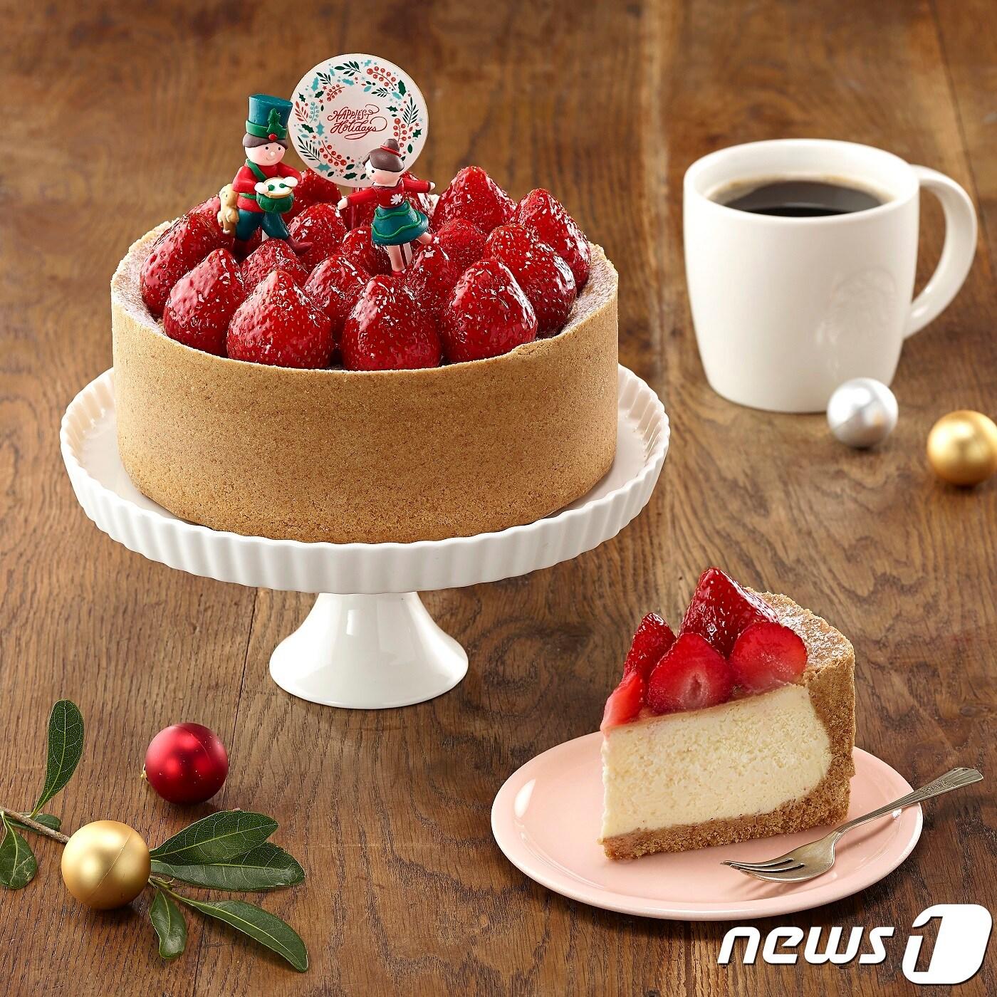 본문 이미지 - 딸기 쿠키 치즈 케이크.. ⓒ News1