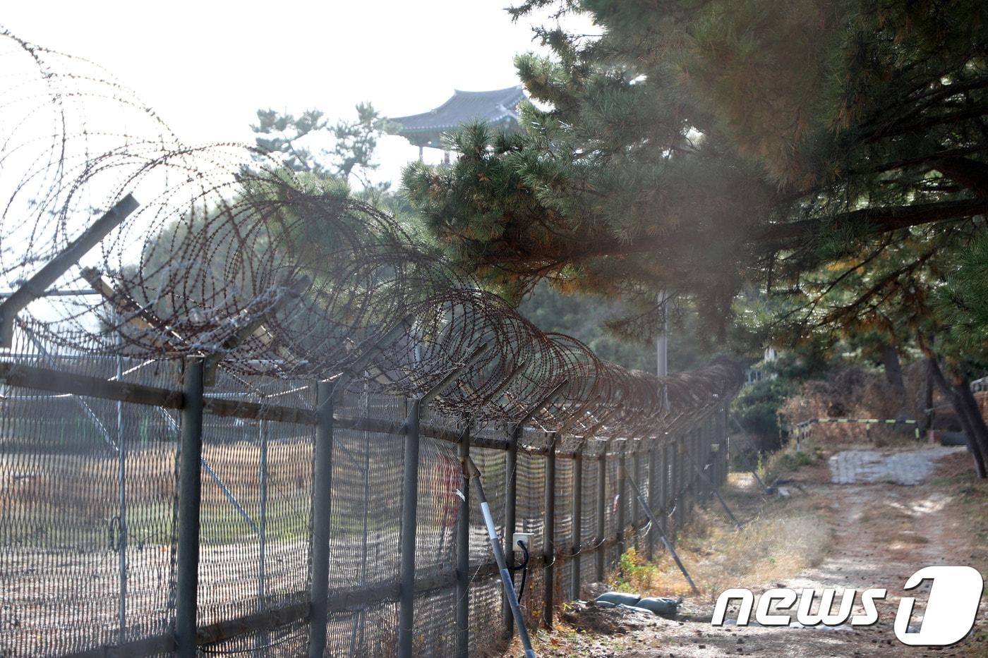 강원도 고성군 아야진 해변의 철책 <자료사진> 2018.12.5/뉴스1 ⓒ News1 고재교 기자