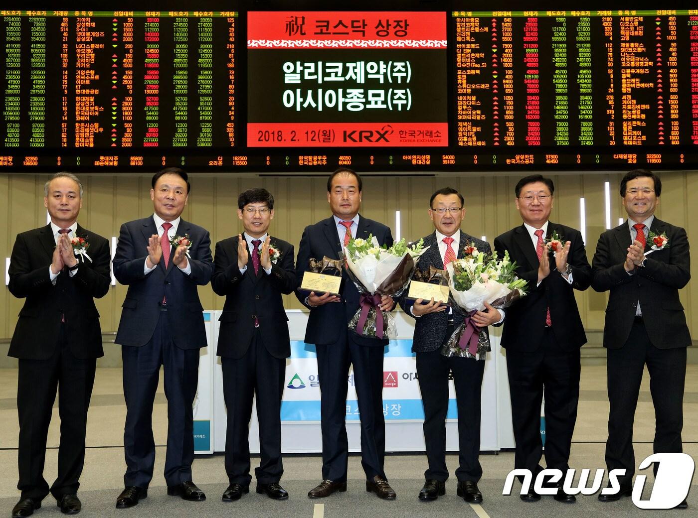 알리코제약, 상장 첫날 상한가…시초가 2배 - 뉴스1