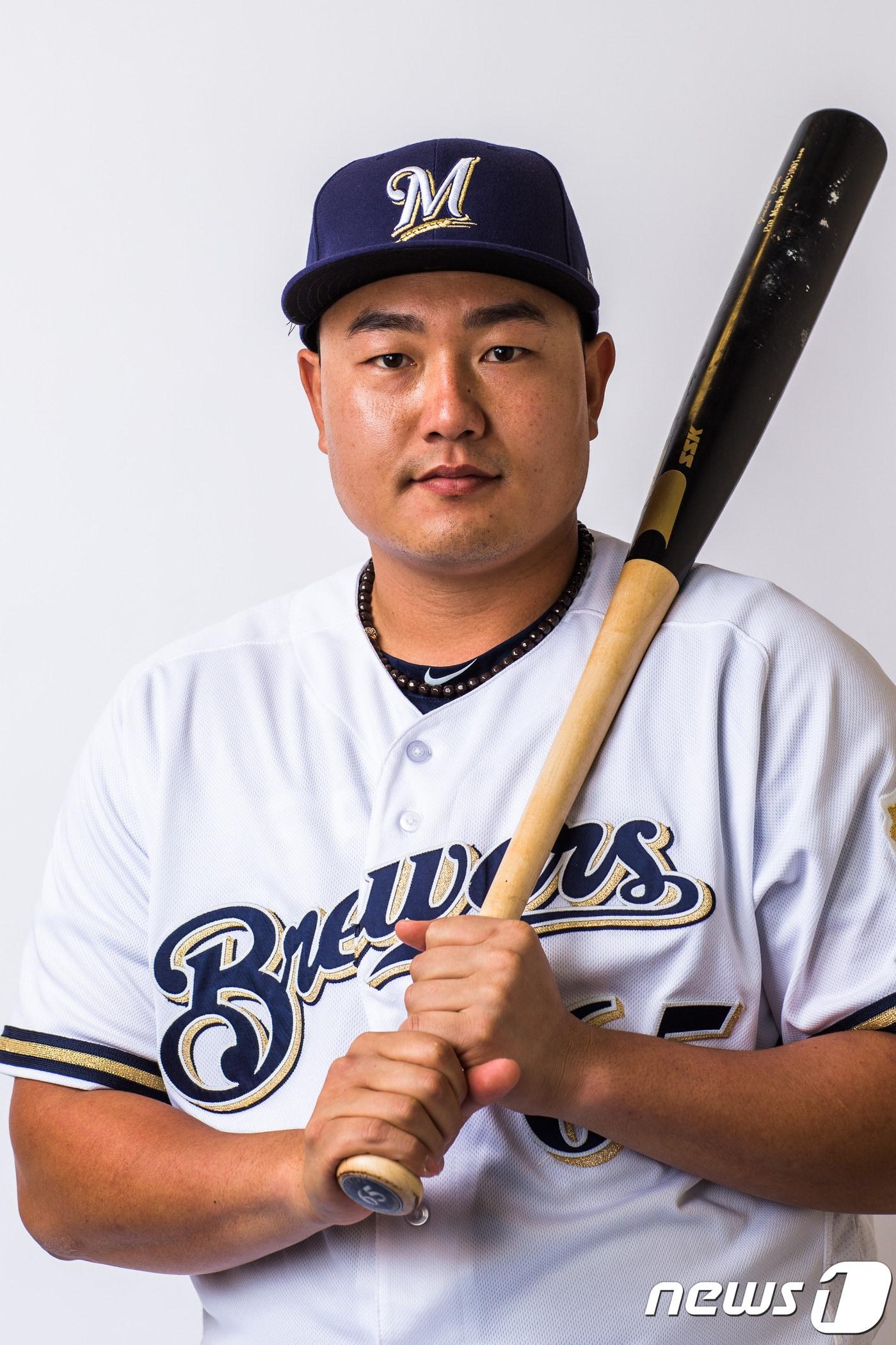 본문 이미지 - 밀워키 브루어스 최지만.ⓒ AFP=News1
