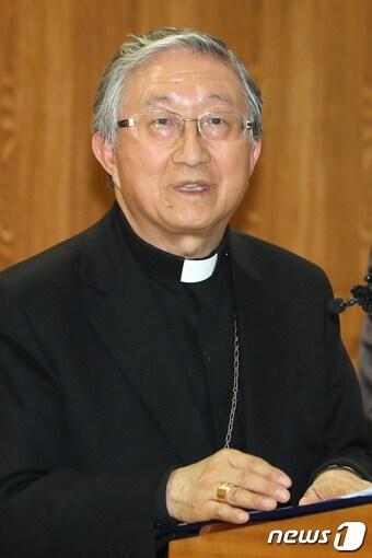 본문 이미지 - 한국천주교주교회의 의장인 김희중 대주교./뉴스1 ⓒ News1 임세영 기자