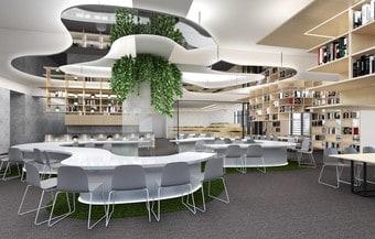 본문 이미지 - 메가스터디 교육 그룹의 신개념 복합교육 문화공간 ‘잇츠리얼타임’ 전경 ⓒ News1