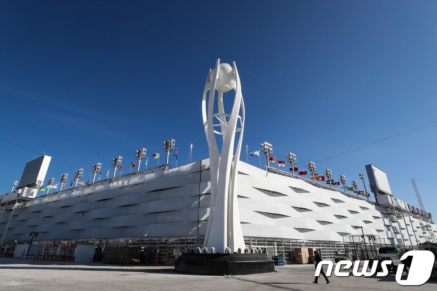 2018 평창동계올림픽 스타디움 성화대//뉴스1 ⓒ News1 유승관 기자