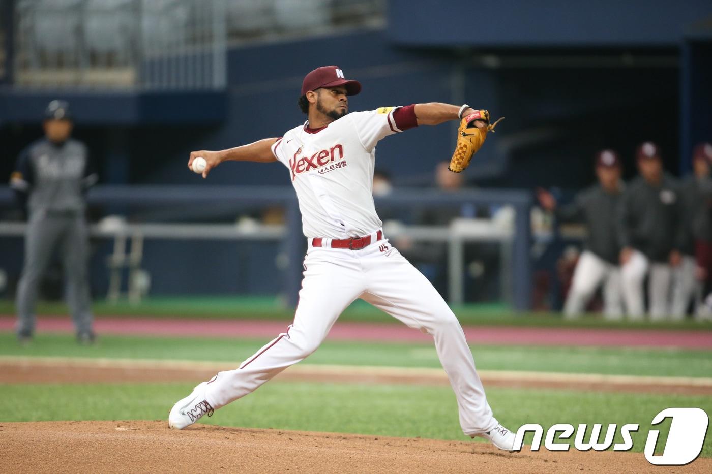넥센 히어로즈 당시 에스밀 로저스. (넥센 히어로즈 제공).