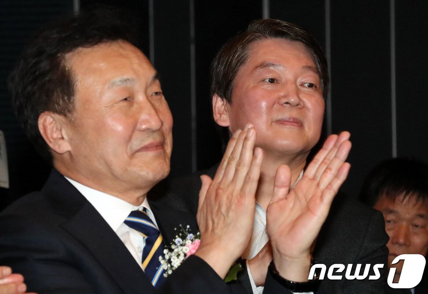 손학규 바른미래당 대표와 안철수 전 대표. 2018.3.14/뉴스1 ⓒ News1 여주연 기자