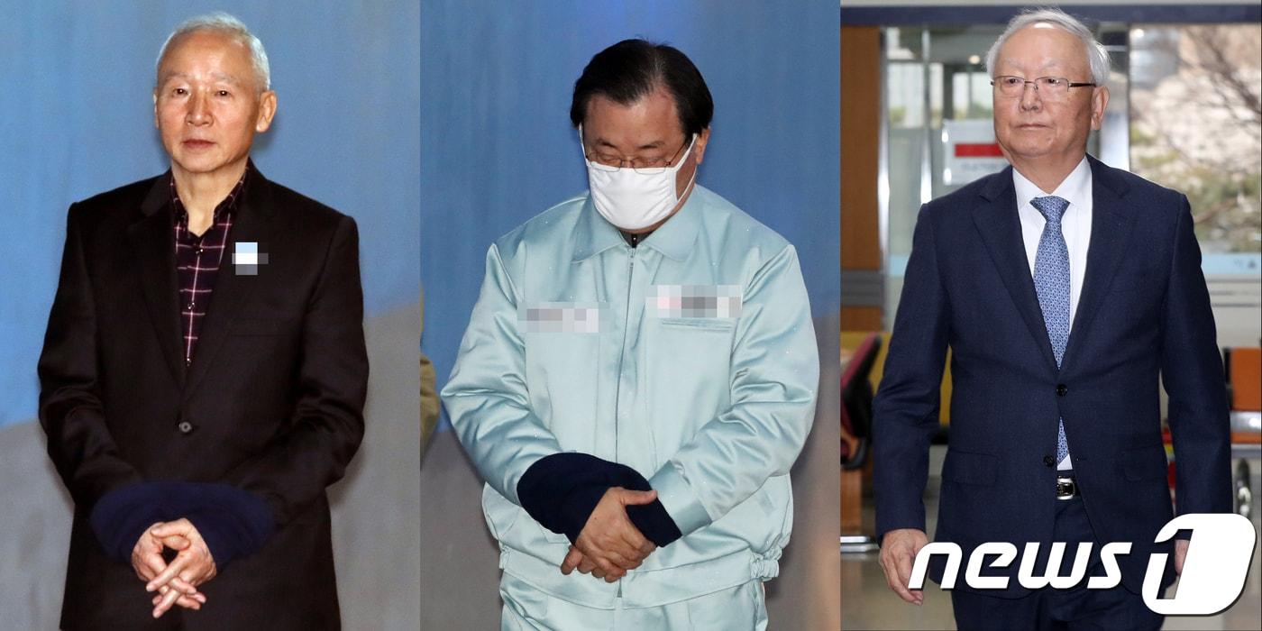 본문 이미지 - '특활비 뇌물 의혹' 혐의를 받고 있는 남재준(왼쪽부터), 이병기, 이병호 전 국가정보원장.  ⓒ News1