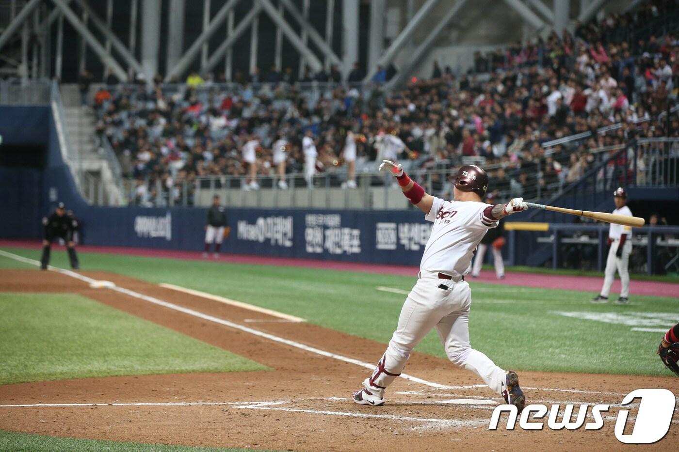 넥센 히어로즈의 거포 박병호. (넥센 히어로즈 제공). ⓒ News1